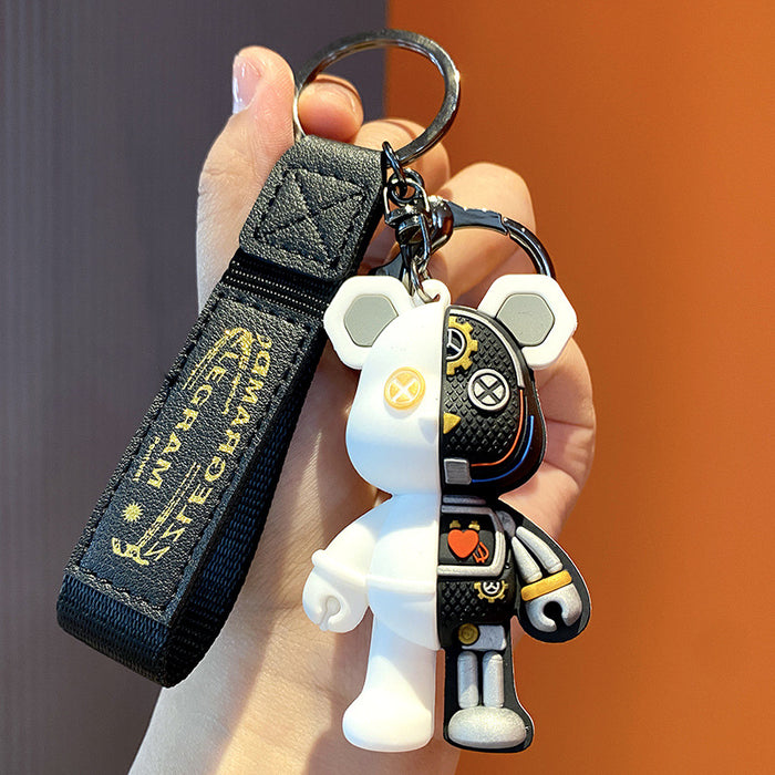 Wholesale Cartoon Mechanical Teddy Bear Keychains JDC-KC-LingY026