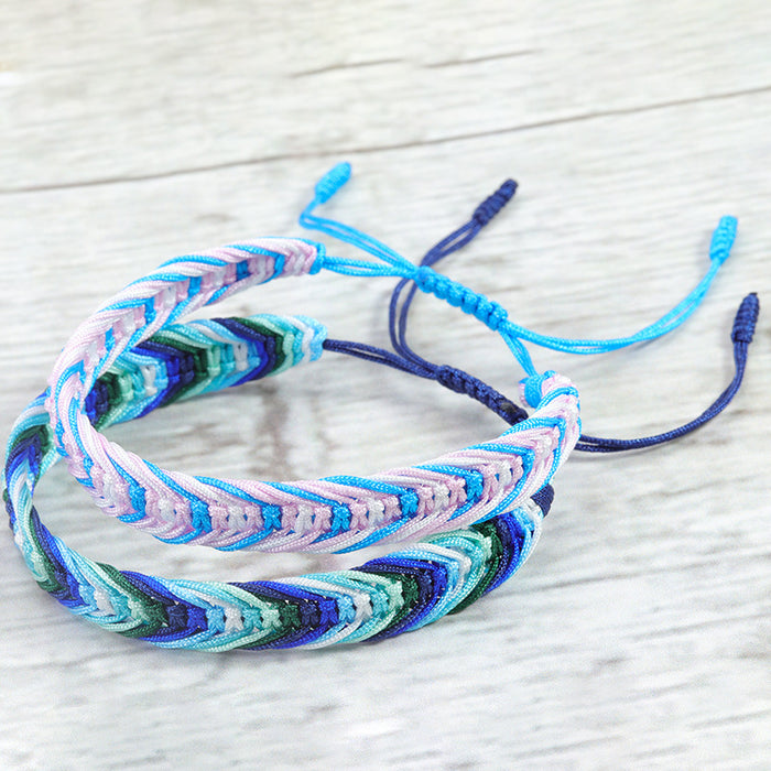 Wholesale Bohemian Style Colorful Rope Woven Bracelet JDC-BT-YiYe007