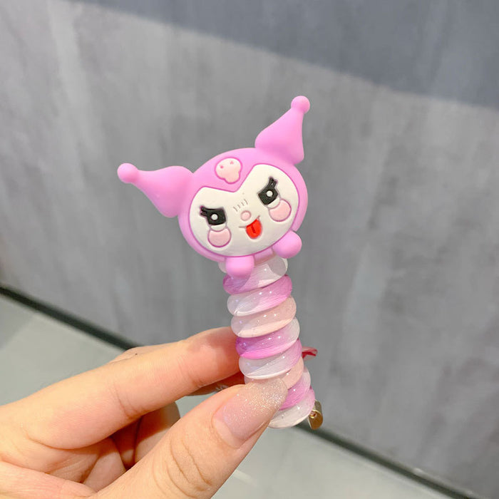 Wholesale Children' s Phone Cord Hair Scrunchies Cartoon Animal  Headwear
