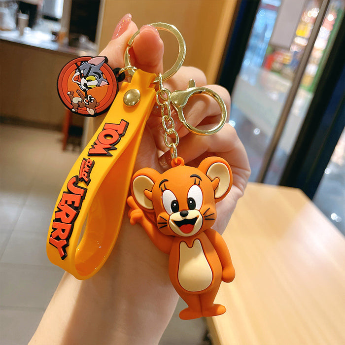 Wholesale Cartoon Silicone Doll Keychain JDC-KC-MZL016