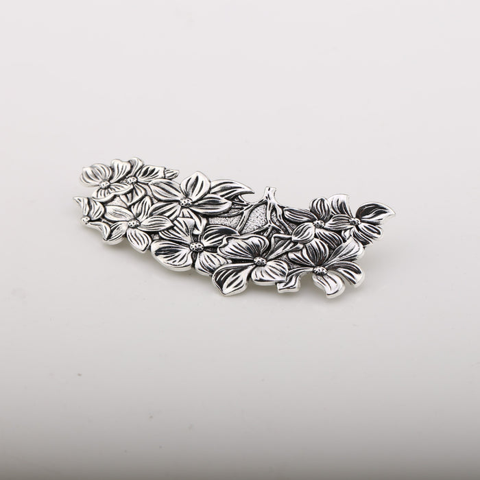 Wholesale Vintage hair clip, spring clip, women's floral headpiece, alloy floral hair clip