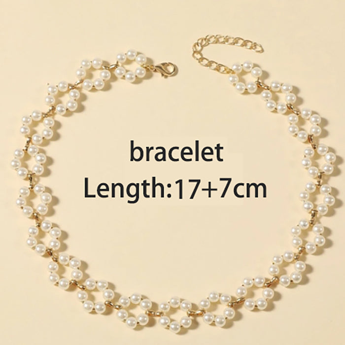 Wholesale pearl necklace Women' s clavicle chain ins style necklace fashion