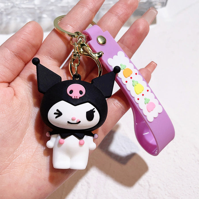 Wholesale Cartoon Silicone Doll Keychain JDC-KC-QiChao024