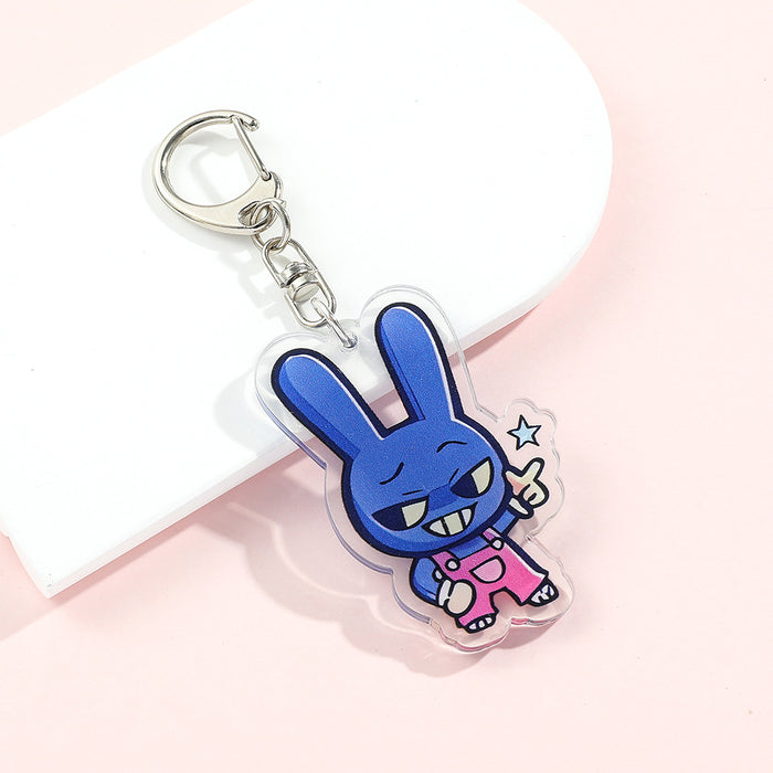 Wholesale Silicone Cartoon Doll Keychain JDC-KC-QiChao066