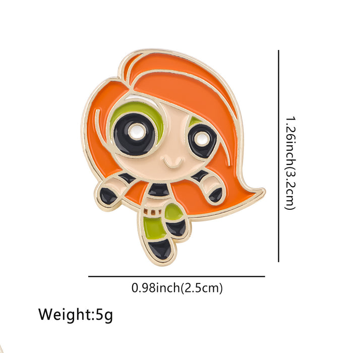 Wholesale 5pcs Animation Series Brooch Badge Clothing Backpack Alloy