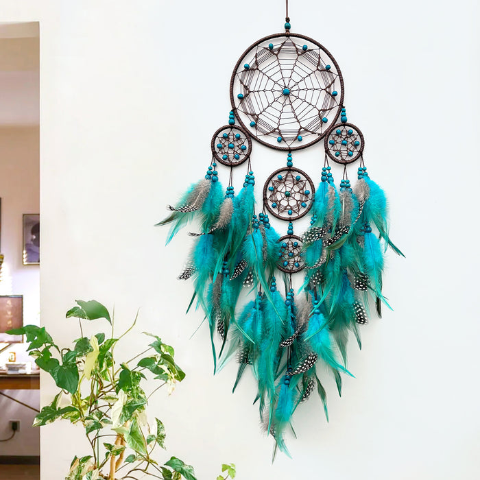 Wholesale Boutique Handmade Dreamcatcher Wall Hanging Feather Tribal Home Decor Gift MOQ≥2
