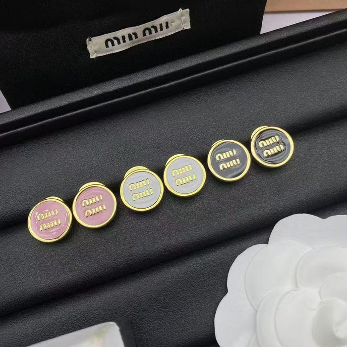 Wholesale Women's M Letter Drop Earrings