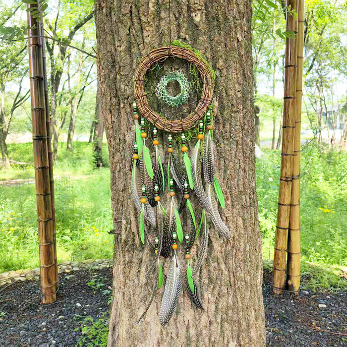 Wholesale Pastoral Vine Feather Dream Catcher