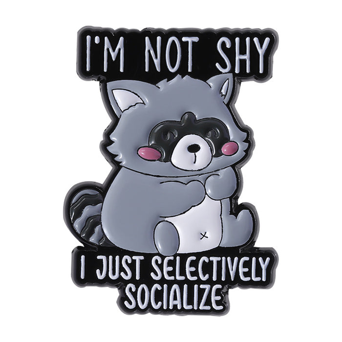 Wholesale Stylish Black Cat Brooch Zinc Alloy Cute Animal Badge Pin For Backpack Decoration Fashion Accessory Resale