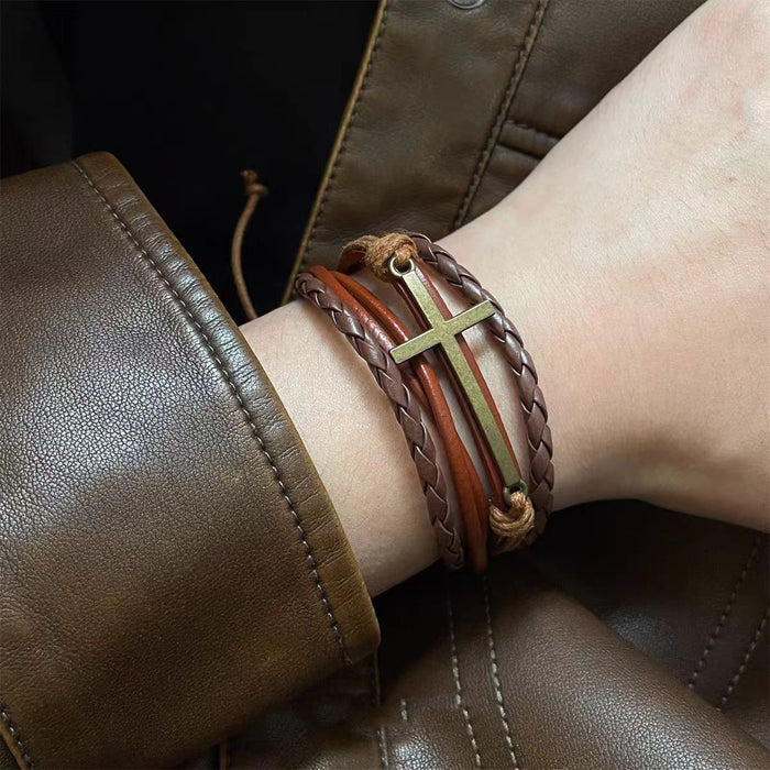 Wholesale Multi-Layer Feather Bracelet Ethnic Retro Bracelet Maillard Antique Bracelet