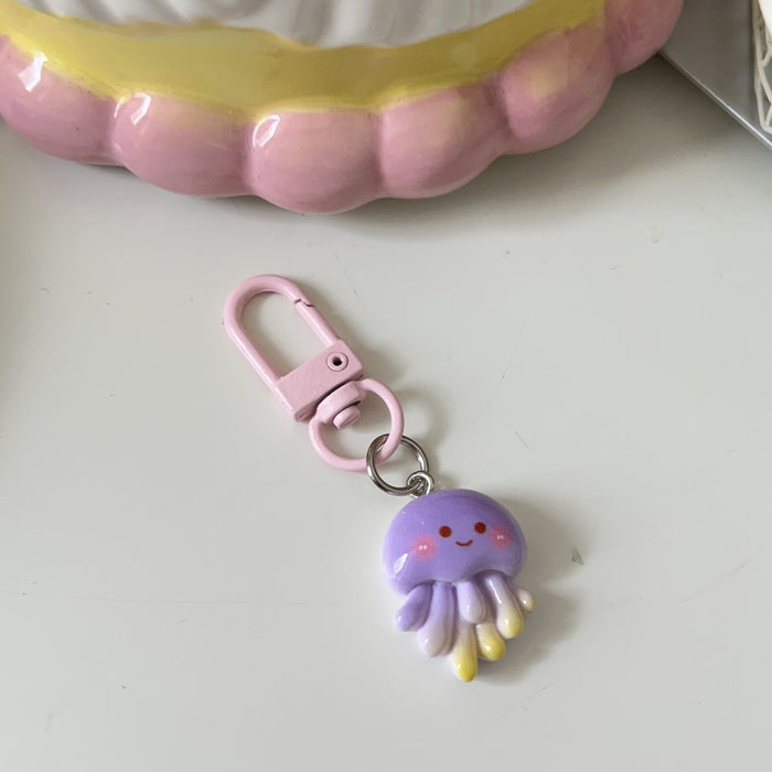 Wholesale Cute 3D Starfish Keychain Cartoon Bag Charm Gift Summer Accessory