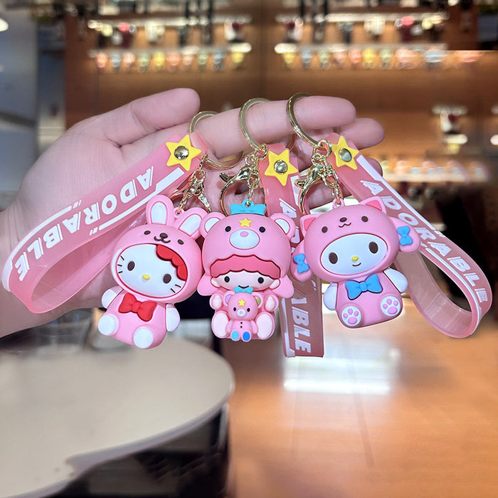 Wholesale Silicone Cartoon Doll Keychain(S)JDC-KC-ZiX023