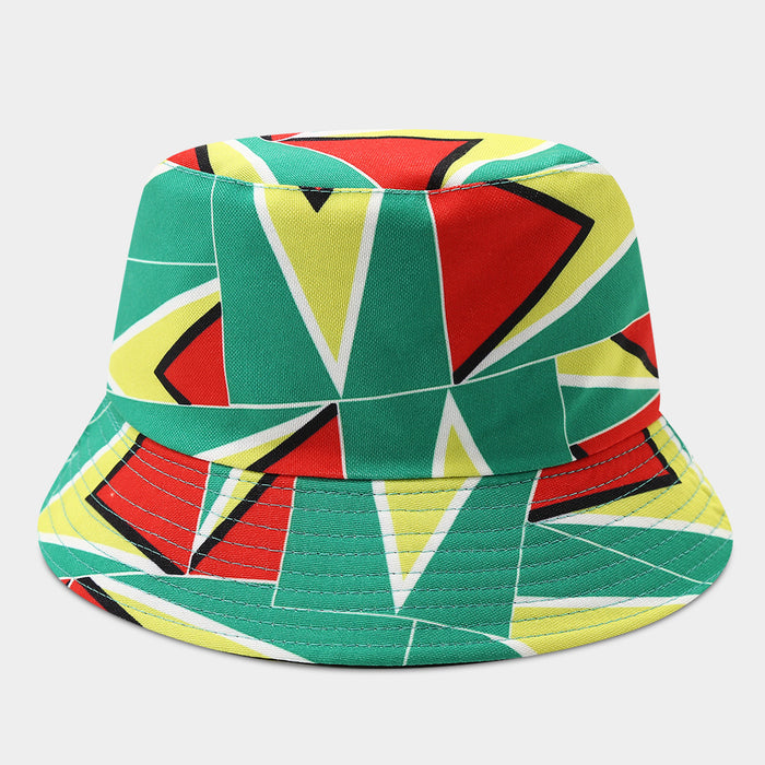 Wholesale Summer World Cup National Flags Pattern Double-Sided Bucket Fashionhat for Men and Women