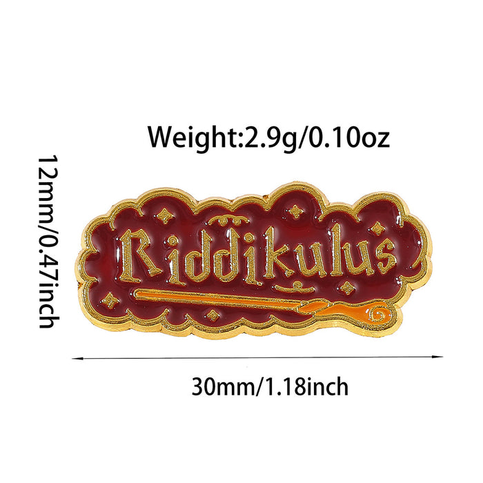 Wholesale Metal Letter Brooch Pin With Butterfly And English Quote Design Stylish Jewelry Accessory