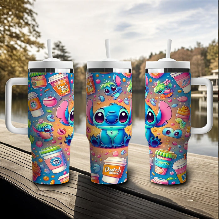 Wholesale Tumbler Cute Cartoon Pattern 40OZ Stainless Steel Car Ice Bullies Cup