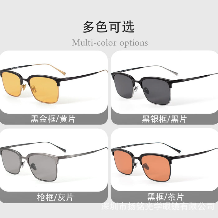 Wholesale New travel sunglasses with stylish and versatile frames, UV resistant sunglasses for men, outdoor sun protection