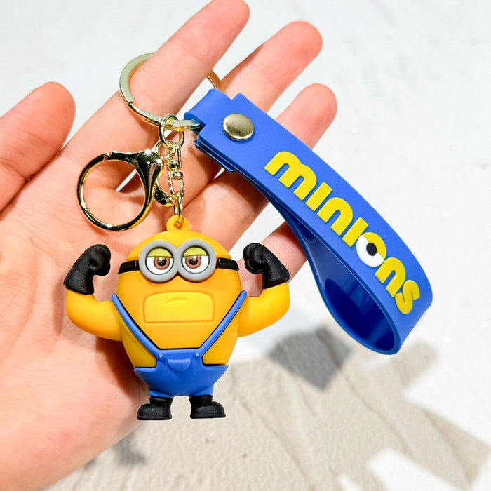 Wholesale pvc cartoon keychain cute car pendant doll machine gift Cute Keychain