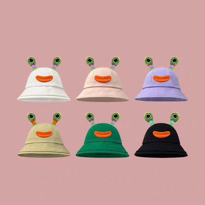 Wholesale Cute sunscreen basin hat, new cartoon fisherman hat