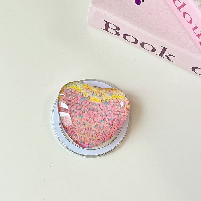 Wholesale Glass Heart-Shaped Phone Airbag Stand