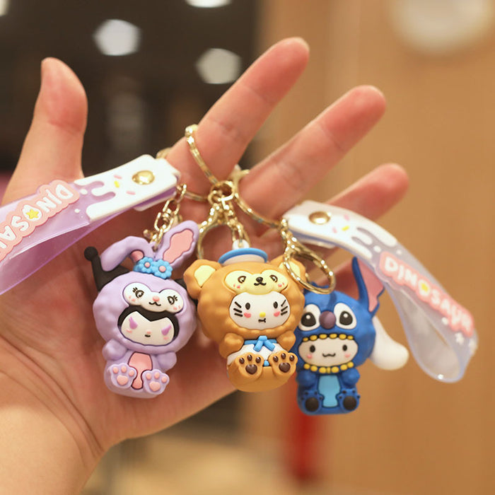 Wholesale Cartoon Doll Silicone Keychain JDC-KC-NiuTe002