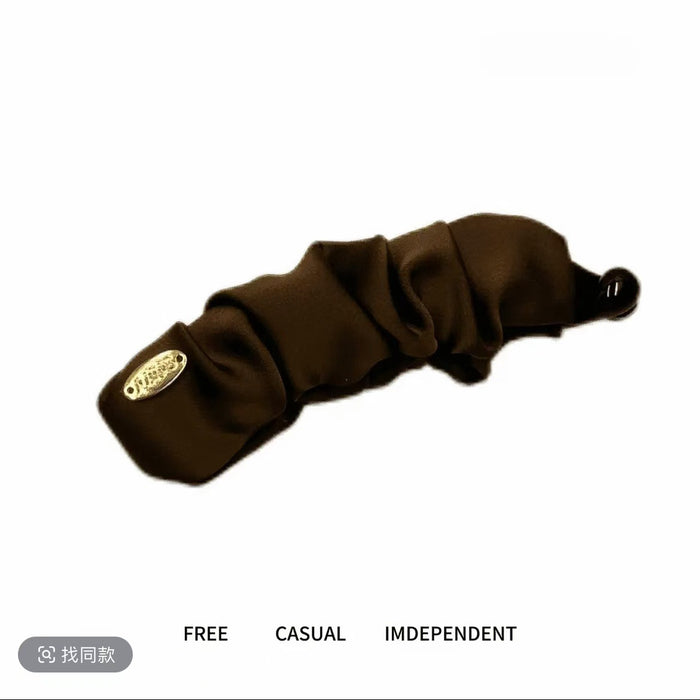 Wholesale Satin Banana Clip Trendy Elegant Vertical Clip Fashion Versatile Hair Accessory