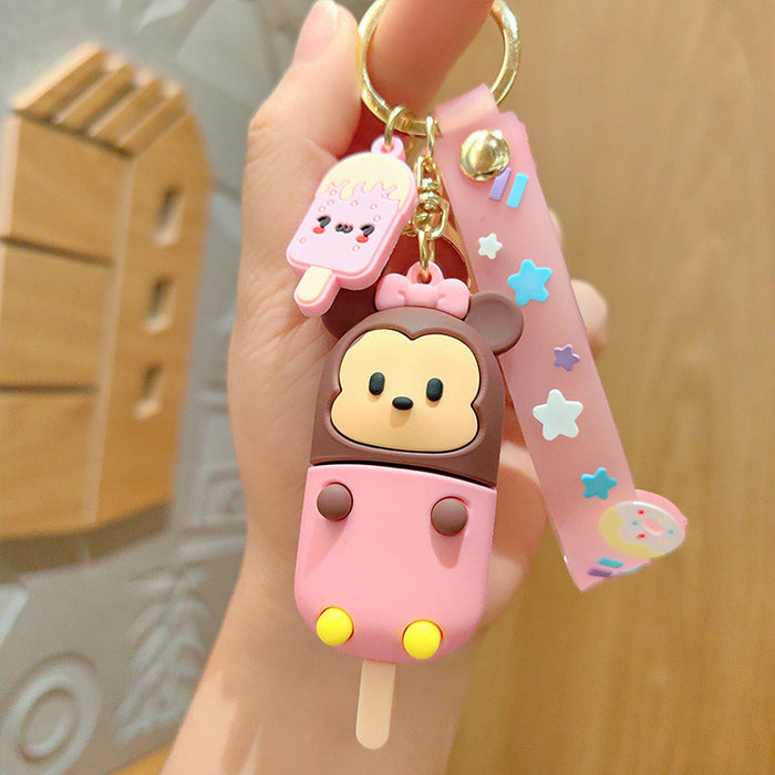 Wholesale PVC Cartoon Popsicle Keychain JDC-KC-Aile013