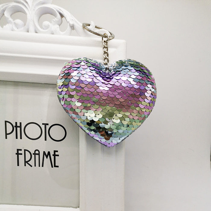 Wholesale Peach Heart Keychain Pendant Car Luggage Accessories