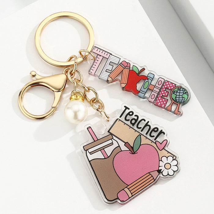 Wholesale Acrylic Heart-Shaped Pen Holder &  Pencil Keychain