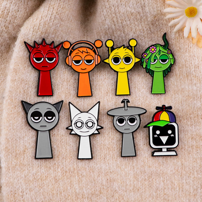 Wholesale Animation Game  Badge Clothing Backpack Alloy Brooch