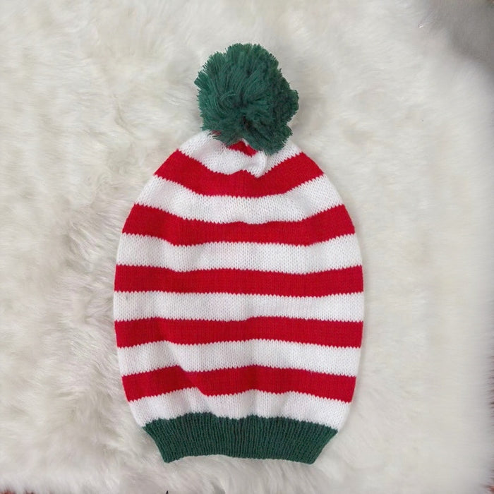 Wholesale  bell ball Christmas hat  knitted wool hat