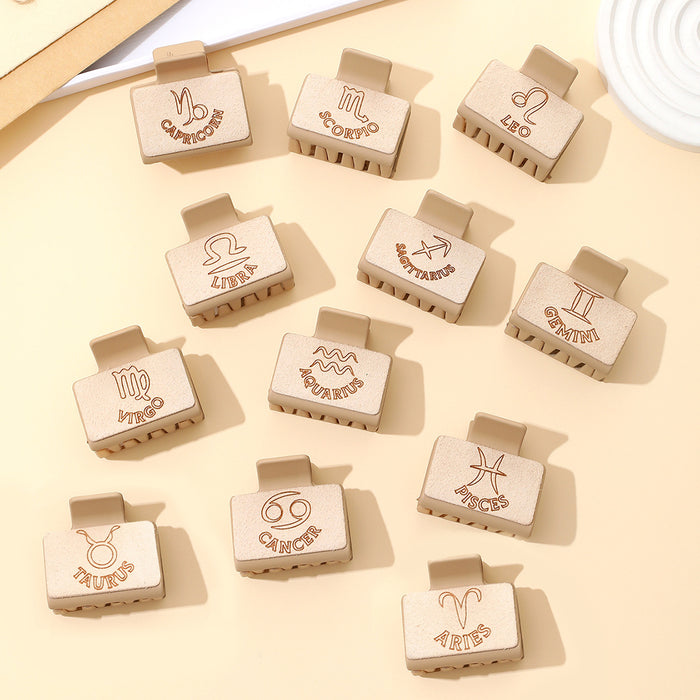 Wholesale Western Style Super Fiber Laser Carved Twelve Constellations Hairpin Distinctive Simple Head Shark Clip