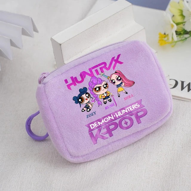 Wholesale KPop Devil Hunter Animal Coin Purse Cute Nylon Portable Wallet Casual Everyday Gift