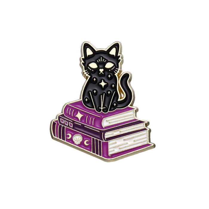 Wholesale Zinc Alloy Purple Romantic Brooch Set Dreamy Design Fashion Accessory