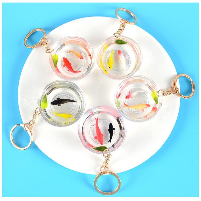 Wholesale Lucky Koi Fish Keychain Bag Charm Car Key Accessory Gift For Resale MOQ≥5