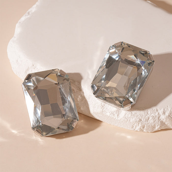 Wholesale Diamond-encrusted Love Square Geometric Necklace Necklace for Women