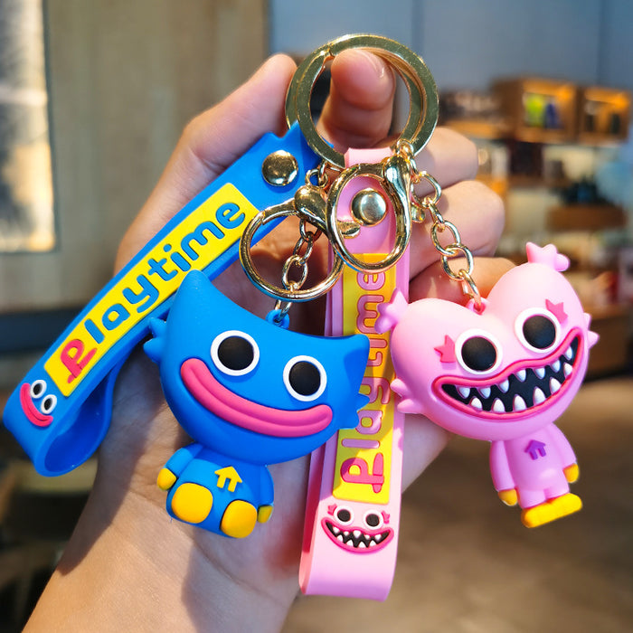 Wholesale Rubber Cartoon Doll Keychain JDC-KC-Tingm197