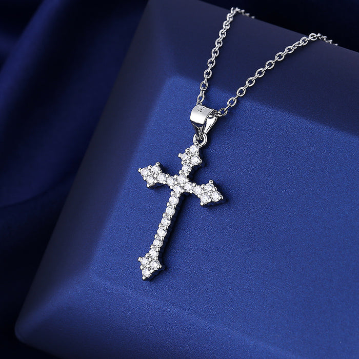 Wholesale Full diamond cross pendant necklace