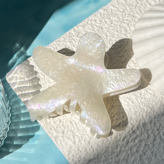 Wholesale Starfish Five-Pointed Star Acrylic Hair Claw Clip Cute Women' s Fashion Accessory