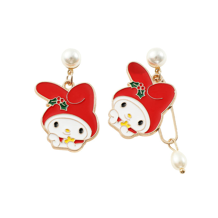 Wholesale Cartoon Cute Alloy Oil Drop Earrings JDC-ES-ShaoH009