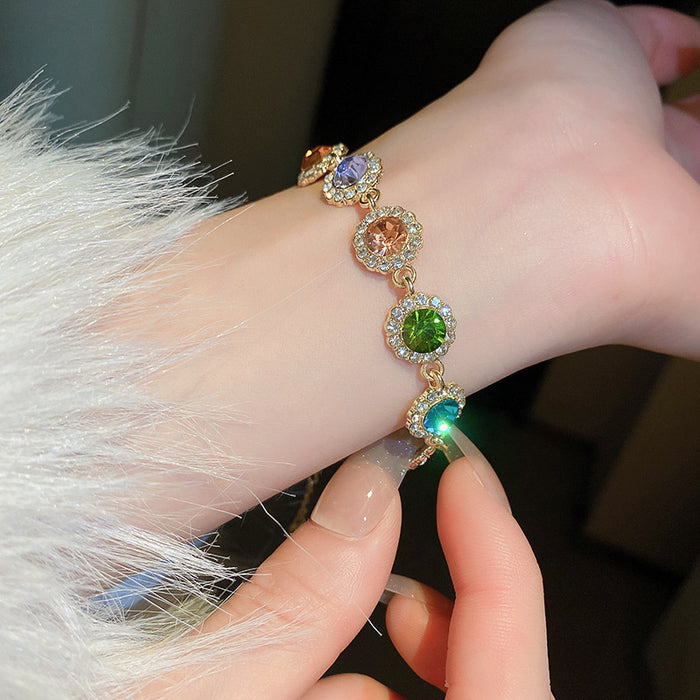 Wholesale Diamond Round Geometric Bracelet Bracelet for Women