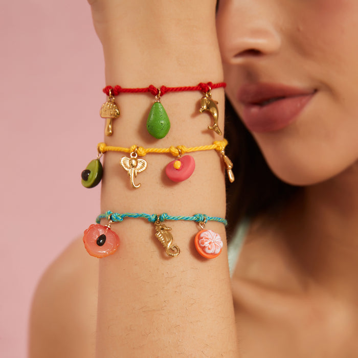 Wholesale Original Design Handmade Fruit Series Personalized Color Rope Bracelet Fashion Baita Weaving Hand Rope