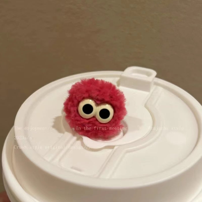 Wholesale Plush ring, niche design, cartoon and funny, index finger ring, fashionable and personalized ring