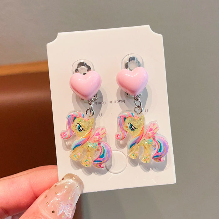 Wholesale Children' s Sweet Princess Jewelry Earrings