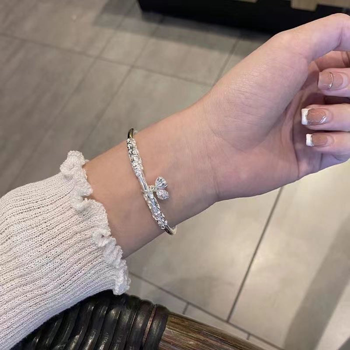 Wholesale Small and niche solid push-pull adjustable relief bracelet