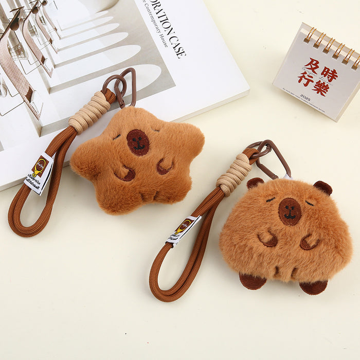 Wholesale  Cartoon  Plush Doll Pendant  Keychain Girl's Heart Bag Hanging Car Hanging Chain