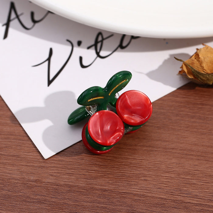 Wholesale Acetic Acid Fruit Shaped Claw Hair Clips for Kids Girls Fashion Hair Accessory Gift