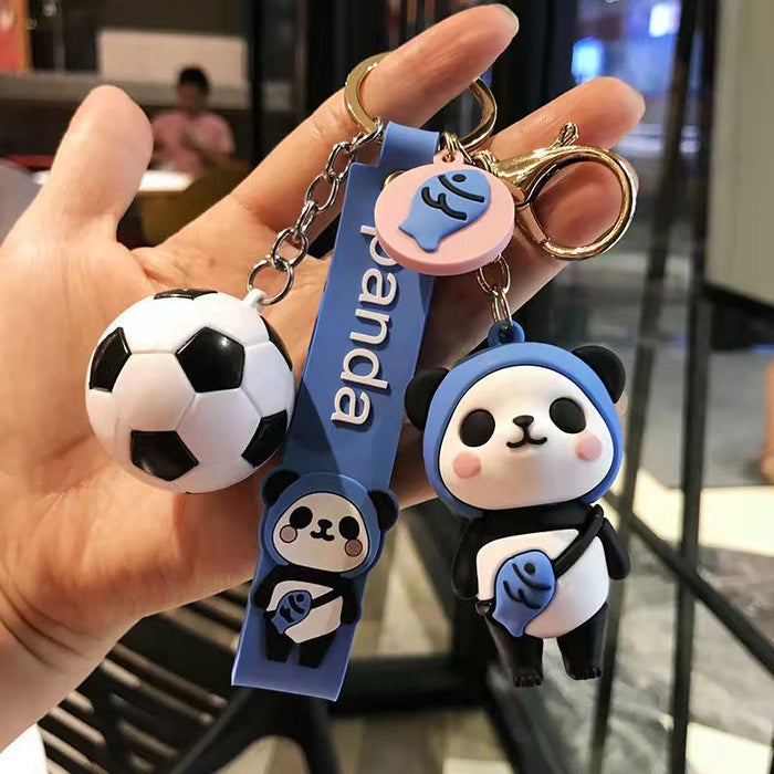 Wholesale Fruit Panda Keychain Pendant Creative Cartoon JDC-KC-ZT002