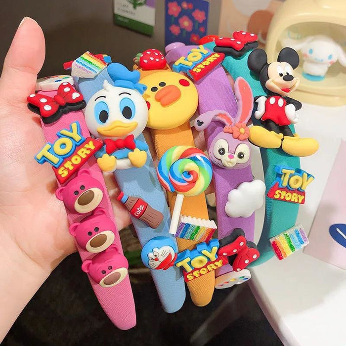 Wholesale Candy Color Cartoon Cute Sponge Headband JDC-HD-Wangl002