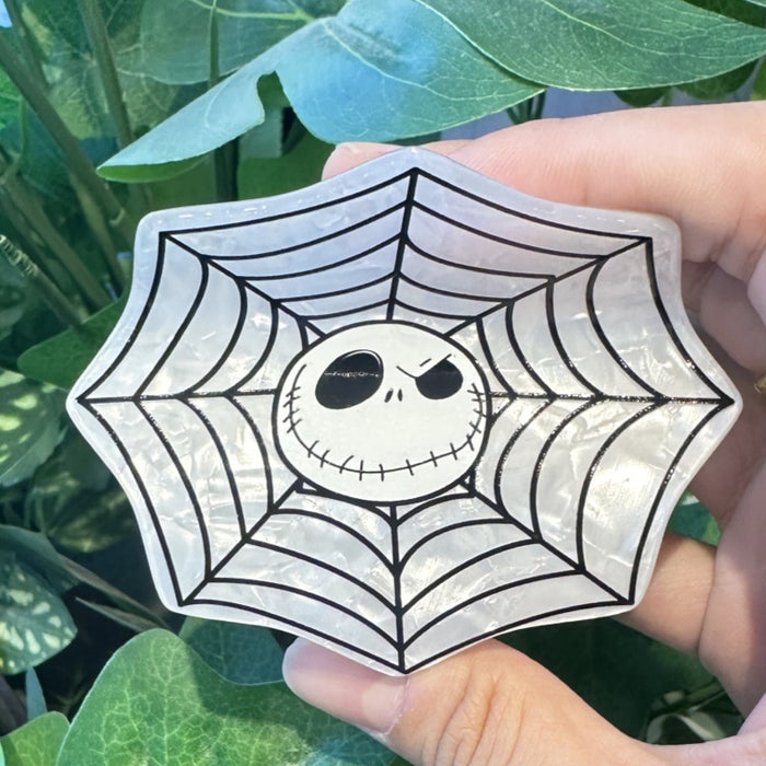 Wholesale  series  web clip skull print ponytail clip cartoon white cat shark clip headdress