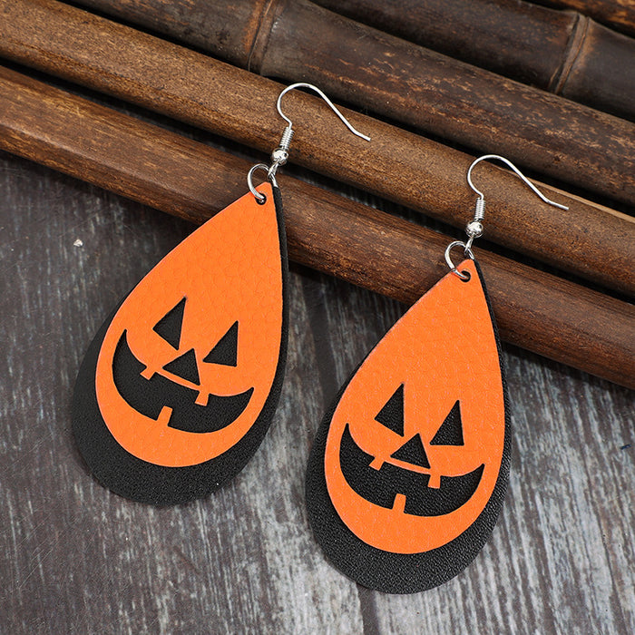 Wholesale  cute pumpkin ghost earrings creative earrings